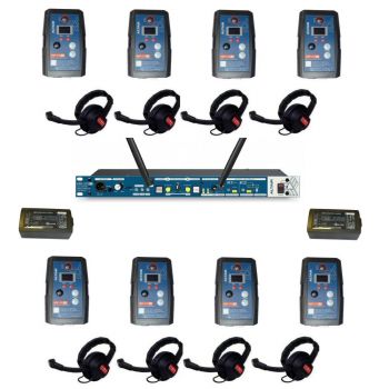 Altair HD Wireless Beltpack Intercom system 8 way single channel kit extreme beltpacks