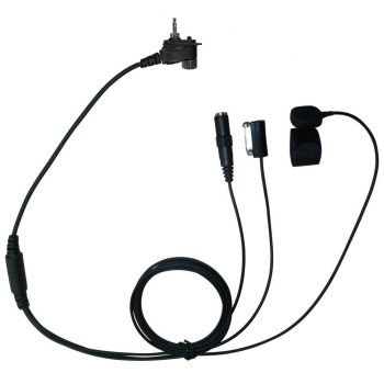 TC4 Motorola MTH800 3 wire kevlar surveillance headset 3.5mm socket
