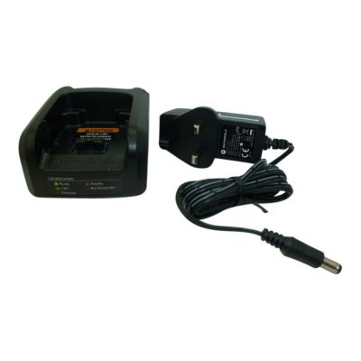 Motorola MTP6650 simultaneous battery and radio charger with UK plug - PMLN6495A - Showcomms