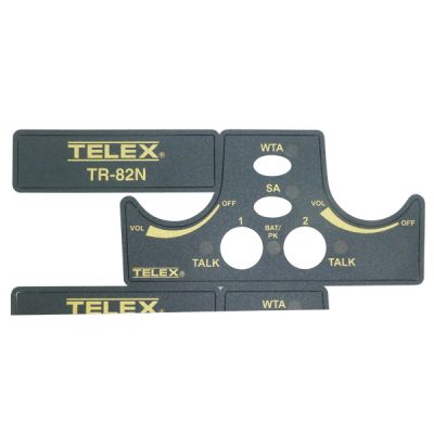 Telex TR82-N wireless beltpack Escutcheon Label Set - F01U201153 - Showcomms