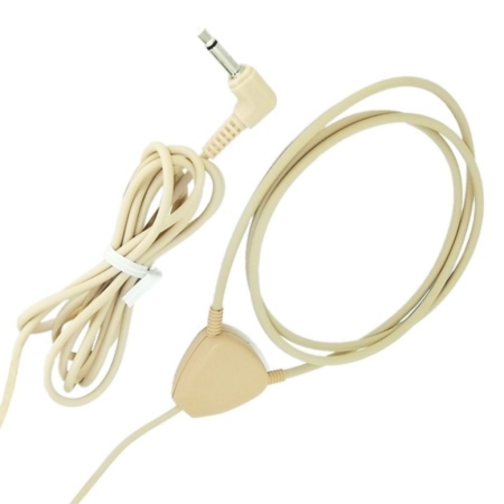 Beige wireless earpiece induction neck loop 3.5mm 2 pole jack - B0801014BE - Showcomms