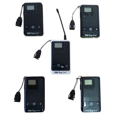 5 User tourguide system with individual question microphone in each receiver - DWS-5USER - Showcomms