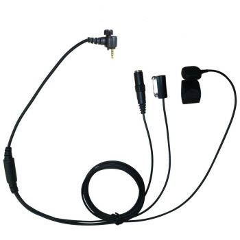 TC4 Sepura SRH3500 3 wire kevlar surveillance headset 3.5mm socket