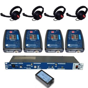 Altair HD Wireless Beltpack Intercom system with 4 wireless beltpacks