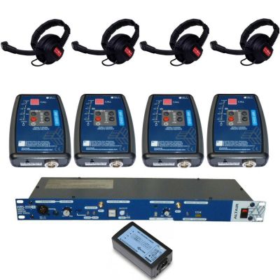 Altair HD 1.9GHz Digital Wireless Intercom with 4 wireless beltpacks - ALT-4WAY-KIT - Showcomms