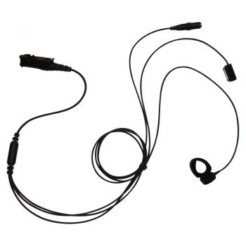 TC4 Motorola MTP3250 Kevlar 3 wire Covert surveillance headset 3.5mm socket
