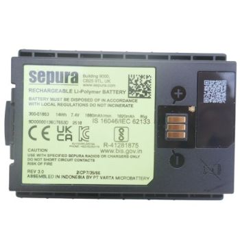 Sepura SC20 SC21 STP8000 STP9000 Battery Li-Polymer 1880 mAh 7.4V 12.9Wh