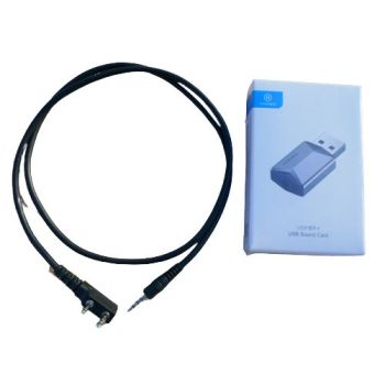 Eartec Global Connect Kit with cable and sound card