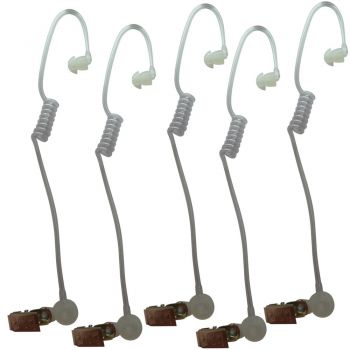Acoustic Tube Earpieces - 5 pack - Value Multipack