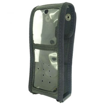 Sepura STP8000 STP9000 Soft Leather case with Klick fast Stud (top loading radio)