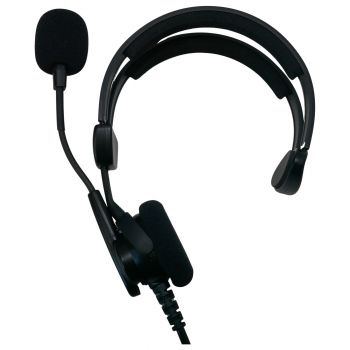 Lightweight Single sided headset dynamic mic XLR4F for Tecpro Riedel Clearcom