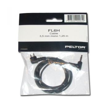 Peltor SportTac FL6H Lead 3.5mm mono Jack Plug