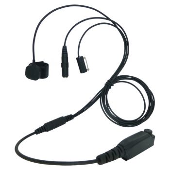 TC4 Sepura SC20 STP8038 and STP9038 3 wire kevlar surveillance headset 3.5mm socket