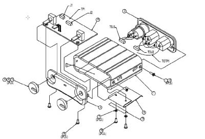 Telex RTS IFB4030 Beltpack Spares Exploded Parts Diagram