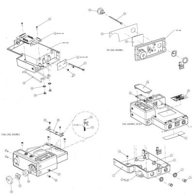 Telex TR700 TR800 TR825 Spares Exploded Parts Diagram