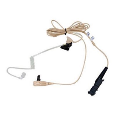 Motorola 2-Wire Surveillance Earpiece With Combined Mic/PTT Beige - PMLN5726 - Showcomms