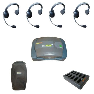 Eartec UltraLITE HD Theatre Intercom Wireless Comms System 4Users - HUB4S - Showcomms