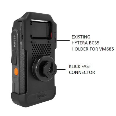 Klick Fast STUD Adapter for Hytera VM865 belt clip BC35 - RSTUDHYTB35FIT - Showcomms