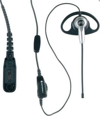 Ultra lightweight D shell headset with miniboom mic with Motorola GP340 radio connector - MDPMLN4653A - Showcomms