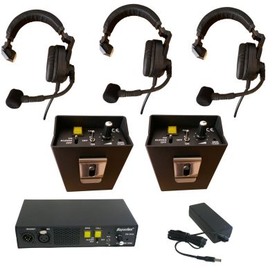 Superlux IS103A Starter System with 2 beltpacks and LS station with HS - IS103A - Showcomms