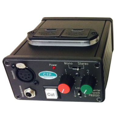PB2020S Presenter Mic Amp with Lazy output and Listen Box and mic mute - PB2020S - Showcomms