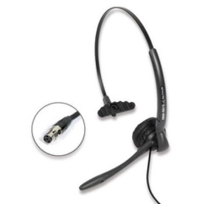 Altair WAM-100/2L Lightweight headset single sided with mini XLR4F connector - 5105 - Showcomms