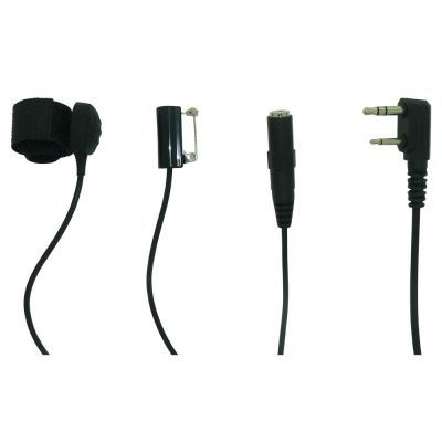 Kenwood 2 pin covert kevlar cable headset 3.5mm socket - TC4-K1-JACK - Showcomms
