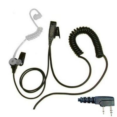 Kenwood 2 pin 1 wire covert headset with Kevlar cable - BG-K1 - Showcomms