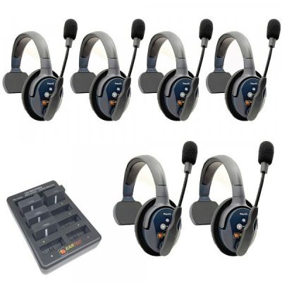 PRO16 Single Sided Headset kits 6 Users - ETP6S - Showcomms