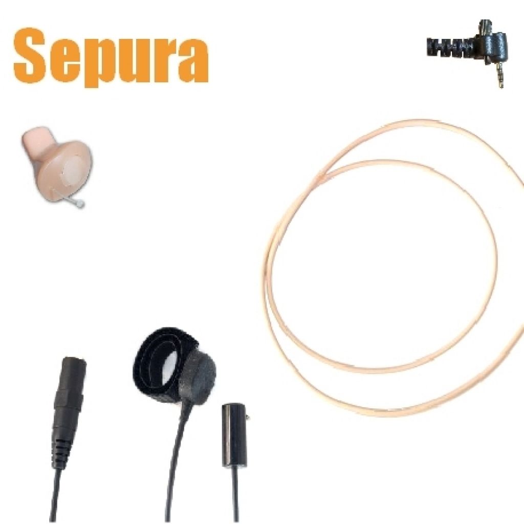 TC4 Sepura SRH3500 SRH3800 SRH3900 Wireless Earpiece kit - ICM40 BEIGE - TC4-SP2-ILKITBE - Showcomms